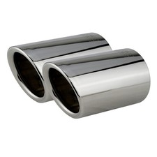2 Auspuffblende Edelstahl VW