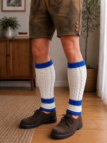 Trachten loferl creme blau - trachten, creme/blau