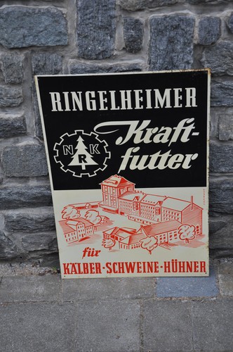 Altes blechschild - altes,