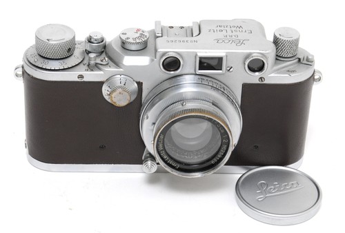 Leica iiic with calfskin - @,