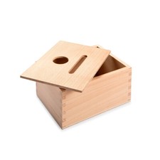Grapat Permanence Box - Einwurfbox - Holzspielzeug - Spielzeug ab 1 Jahr - Bio