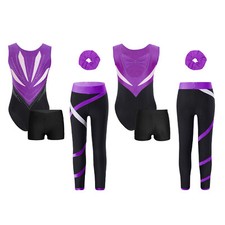 4er Set Mädchen Gymnastikbody