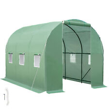 Gewächshaus Folientunnel Foliengewächshaus Treibhaus Folienzelt Tomatenhaus 7m²