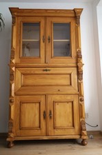 Antiker Sekretär Weichholz Schreibschrank Gründerzeit, Home Office, Antiquität