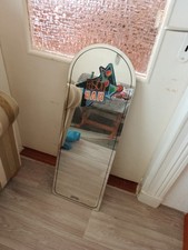 Vintage Wand Spiegel Groß  Silber Shabby Chic  guter Zustand 