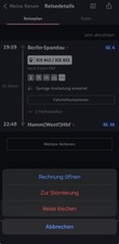 Deutsche Bahn ICE Ticket Von