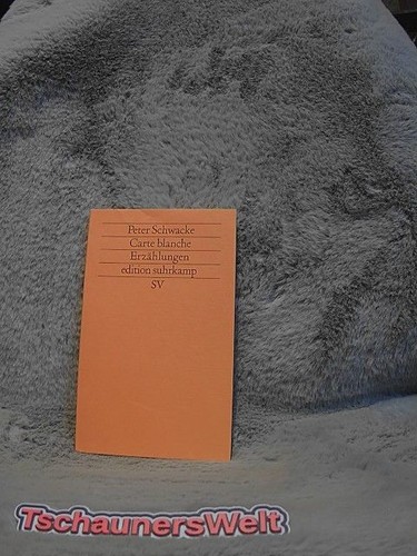 Carte blanche erzählungen - carte, :