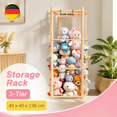Holzregal standregal 136x40 - holzregal, cm