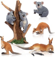 TOYMANY 7 Stück Australische Wild Tiere-Figuren Set Safari Spielfiguren Kinder