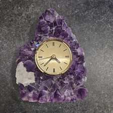 Uhr Amethyst Schreibtischuhr