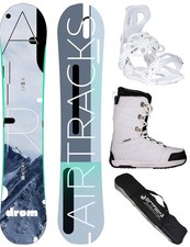 AIRTRACKS Damen Snowboard Set Drom Rocker+Bindung MasterW+Boots+Bag/140 145 150/