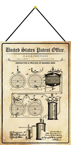 Blechschild 20x30 patent - blechschild,