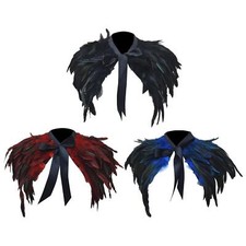 Feder Cape Schal Gothic