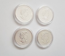 4x Silbermünze 1 oz Kanada -