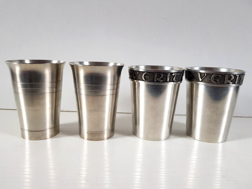 Zinn becher neu und - 4,