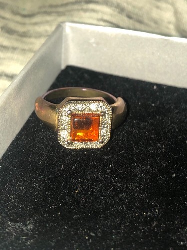 Granat ring spessartit vintage - ring,