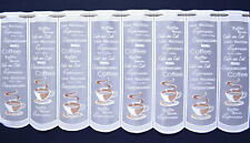  Kaffee Küchengardine Scheibengardine 8 Breiten Bistrogardine 59 cm hoch Neu