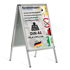 Kundenstopper / Gehwegaufsteller – Werbetafel – Plakatständer – Aluminium