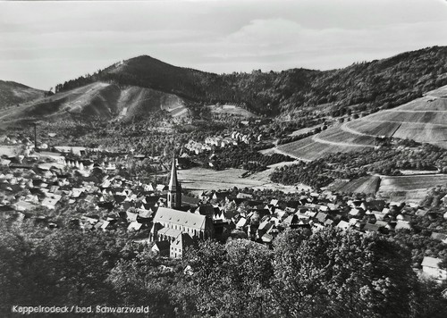 Postcard kappelrodeck 1960s - kappelrodeck,