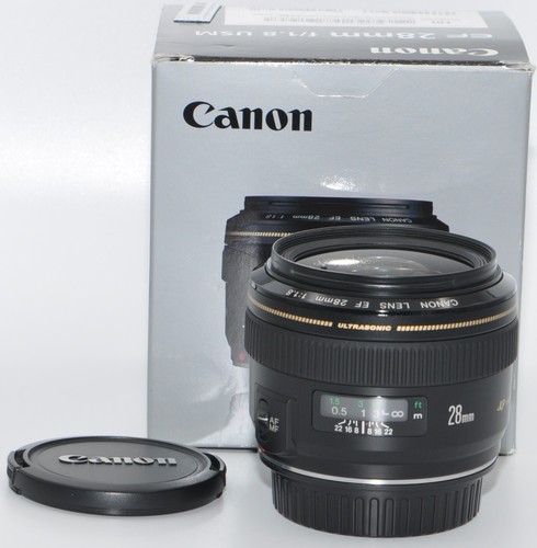 Canon lens 28mm 1 - ef, 1:1,8
