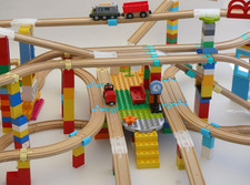 Flexible Rampen für Holzeisenbahn und Klemmbausteine kompatibel BRIO DUPLO IKEA