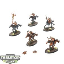 Warriors of Chaos - 5x Chaos Marauder Horsemen - bemalt