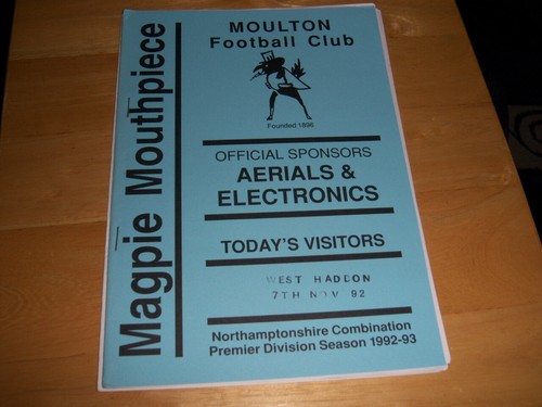 Moulton west haddon 93 - haddon, 92/93