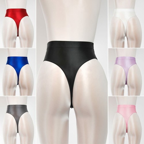 Damen herren satin shiny tanga - satin,