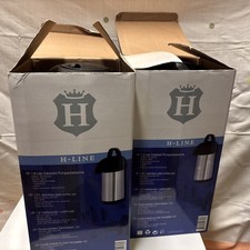 H Line Edelstahl Pumpisolierkanne 1,9 Liter Verein Sport Versammlung Kaffee  