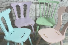 4 x alter Holzstuhl Stuhl