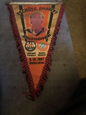 Wimpel Vom Abschiedsspiel Gegen Bayern München Von 1991 mit Autogramm.