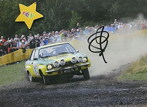 Rallye autogrammkarte röhrl - autogrammkarte,
