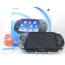 【Ausgezeichnet】Sony PS Vita PCH-1100 Crystal Black 3G/Wi-Fi Modell Konsole #D...
