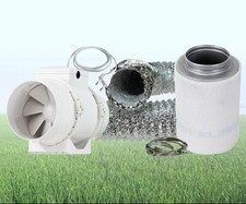 Abluft Set Komplettsett Lüftungsset AKF 145 / 187 m³/h Prima Klima Grow LED