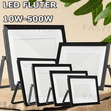 LED Strahler Außen Fluter 10W-500W Baustrahler Flutlicht 230V Scheinwerfer IP65