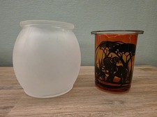 PartyLite Teelichthalter  "Savanne" Afrika - Elefanten 