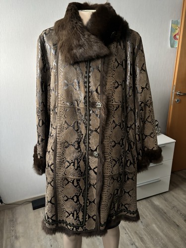 Damen leder mantel 42 - damen,