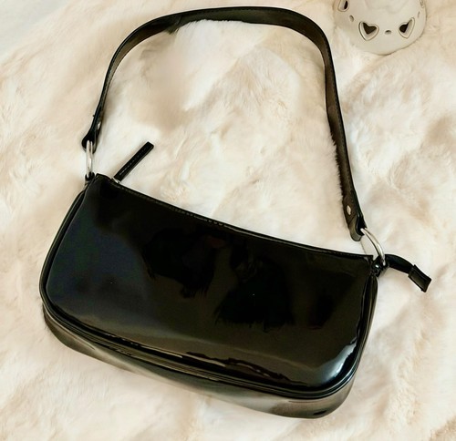 Black shoulder bag y2k - black,