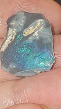 9ct Black Schwarz Opal Lightning Ridge Roh Australien