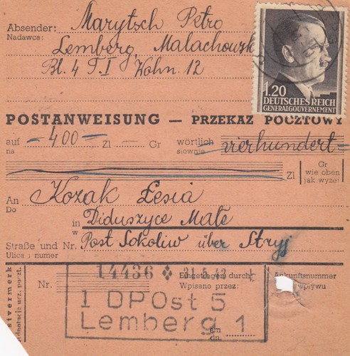 Postanweisung - gg,