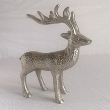 Hirsch silber, Metall, ca. 20