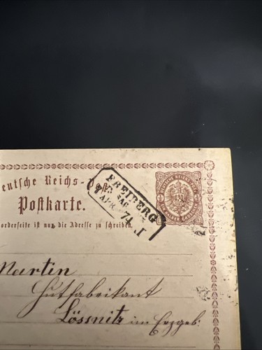 Ganzsache postkarte 1 2 - dr,
