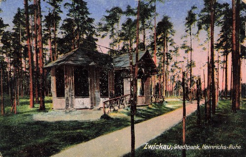 Zwickau stadtpark - ak,