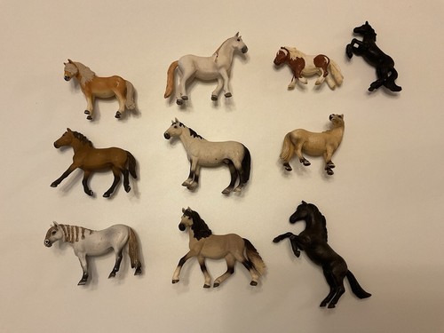 10x schleich pferde - pferd,