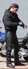 Schnürjeans, Lederhose, Bikerhose, super weiches Rindleder 