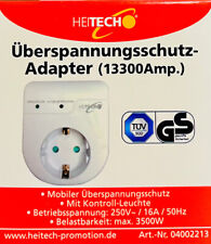 Heitech Überspannungsschutz-Adapter (13300 Amp.) mit Kontroll-Leuchte
