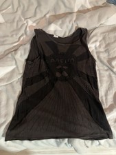 Pacha Ibiza Damen Top Tanktop Größe XS Schwarz Pailletten Glitzer