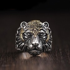 Löwe Ring - Geschwärzt für