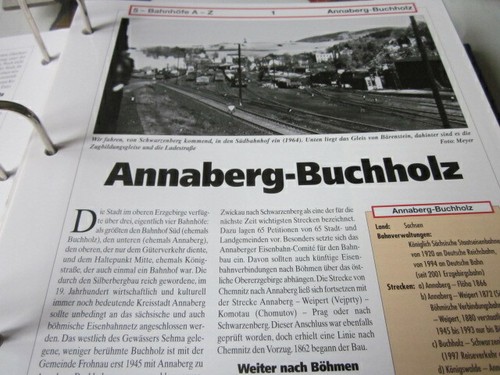 Bahnhof mit gleisplan anaberg - ,