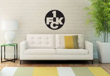 Wandtattoo 1.FC Kaiserslautern Logo einfarbig Wandbild Wandsticker 1. FCK